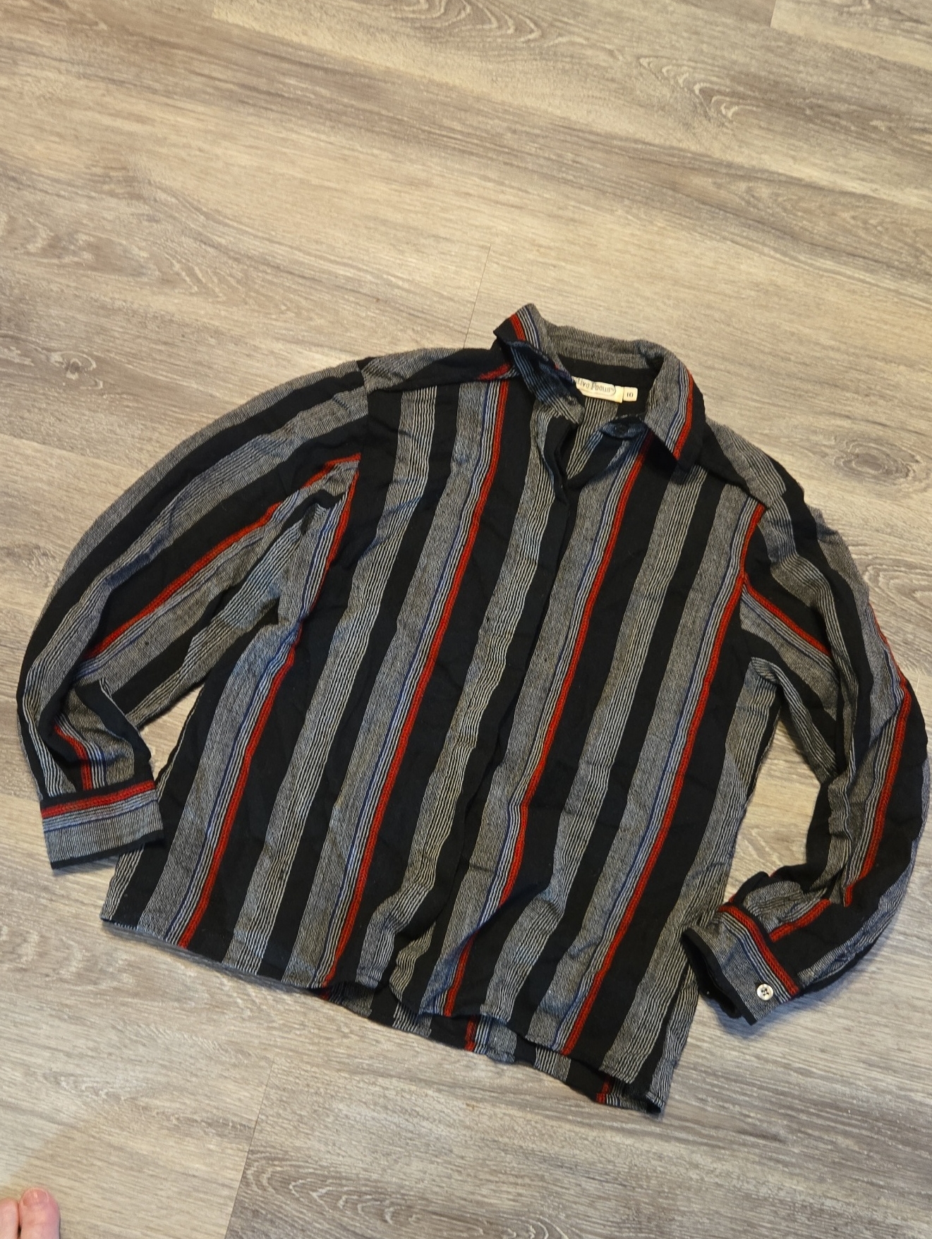 Vintage 100 Wool Button Down Shirt Sz 10